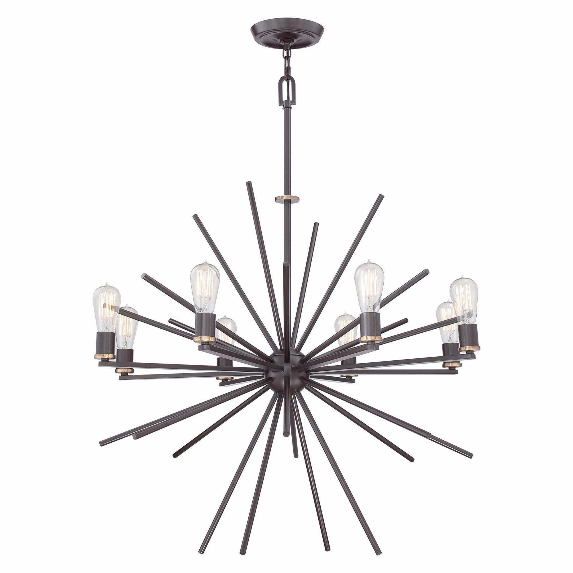 Quoizel Carnegie 8 Light Western Bronze Chandelier white ceiling lamp