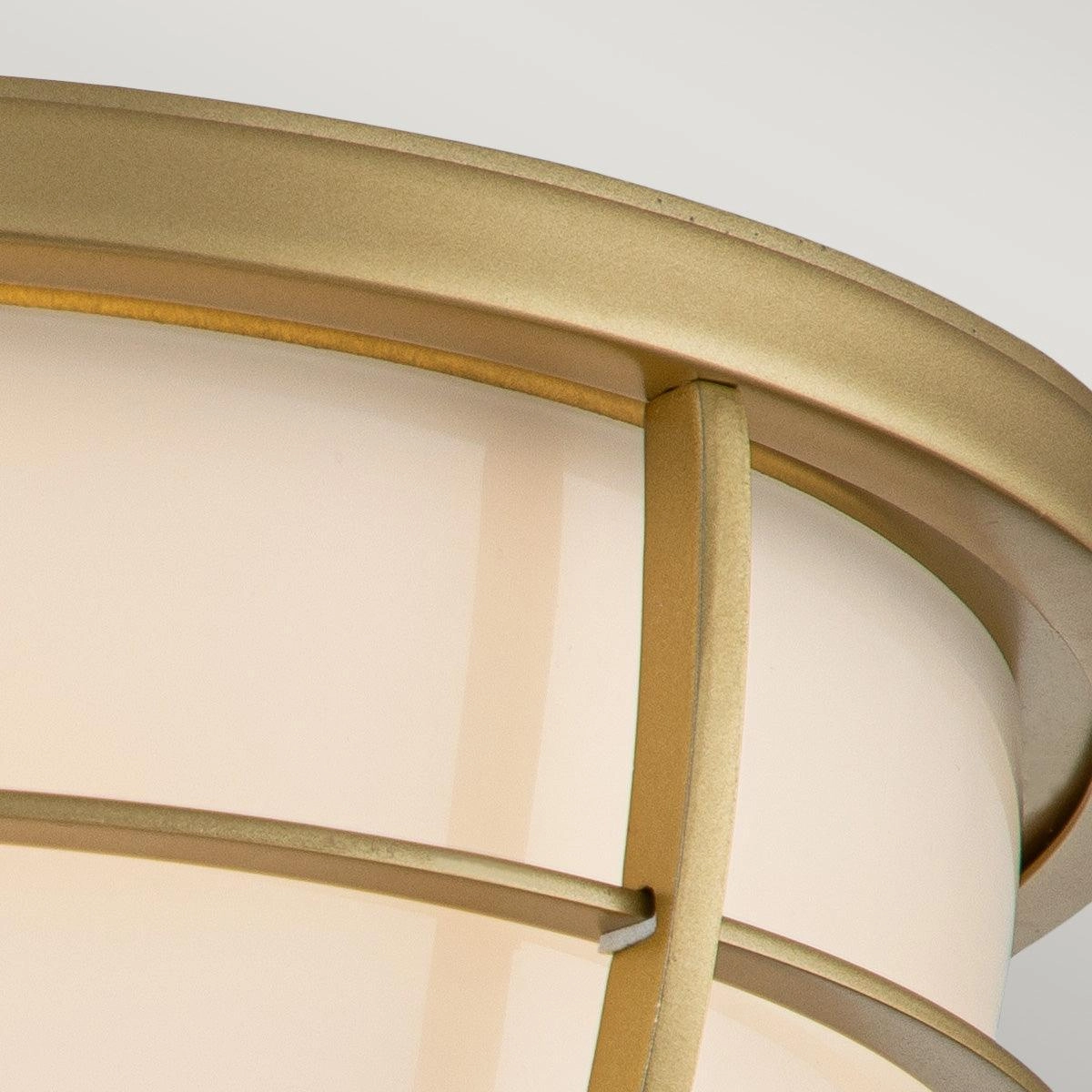 Quoizel Chance 2 Light Brass Bathroom Flush Mount