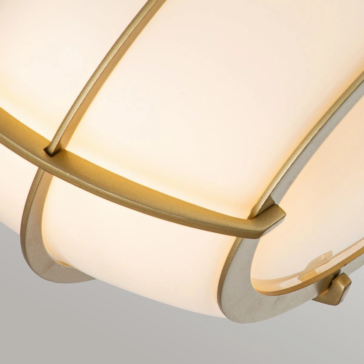 Quoizel Chance 2 Light Brass Bathroom Flush Mount