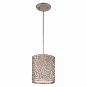 Quoizel Confetti 1 Light Mini Old Silver Ceiling Pendant ambient ceiling fixture