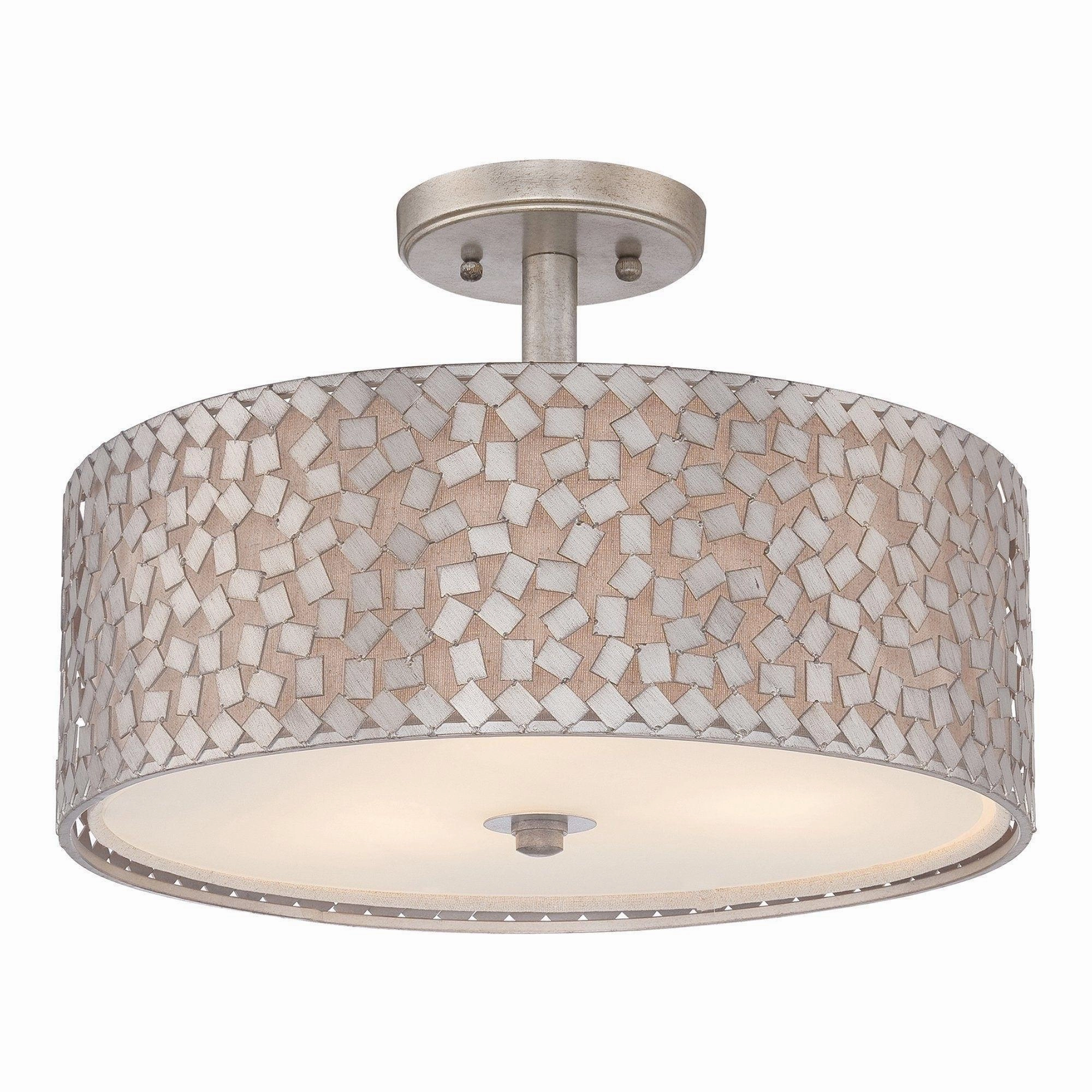 Quoizel Confetti 3 Light Semi-Flush Ceiling Light sleek LED ceiling lamp