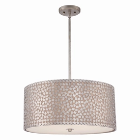 Quoizel Confetti Large Old Silver Pendant Ceiling Light white ceiling lamp