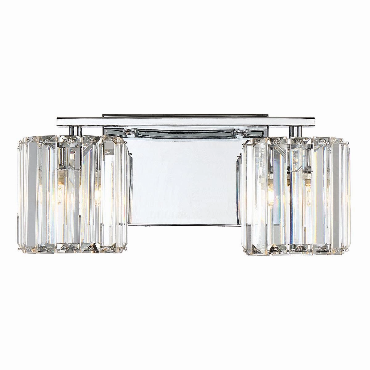 Quoizel Divine 2 Light Chrome Bathroom Wall Light vintage desk lamp