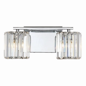 Quoizel Divine 2 Light Chrome Bathroom Wall Light vintage desk lamp