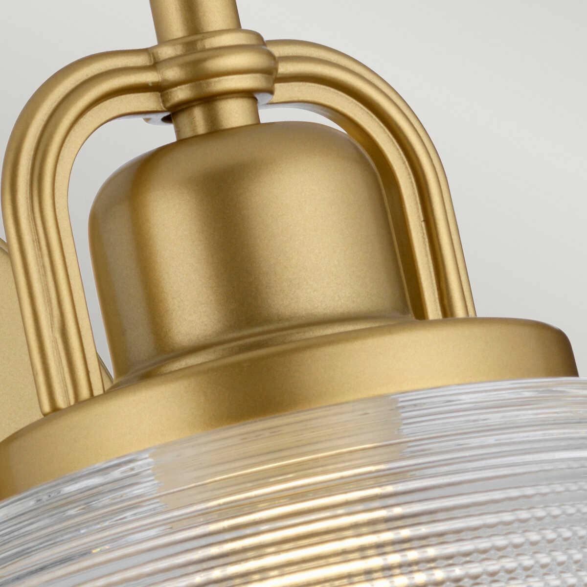 Quoizel Dublin 1 Light Natural Brass Bathroom Wall Light