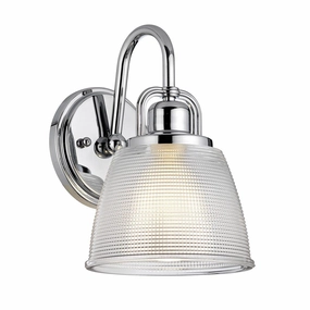 Quoizel Dublin 1 Light Polished Chrome Bathroom Wall Light vintage desk lamp