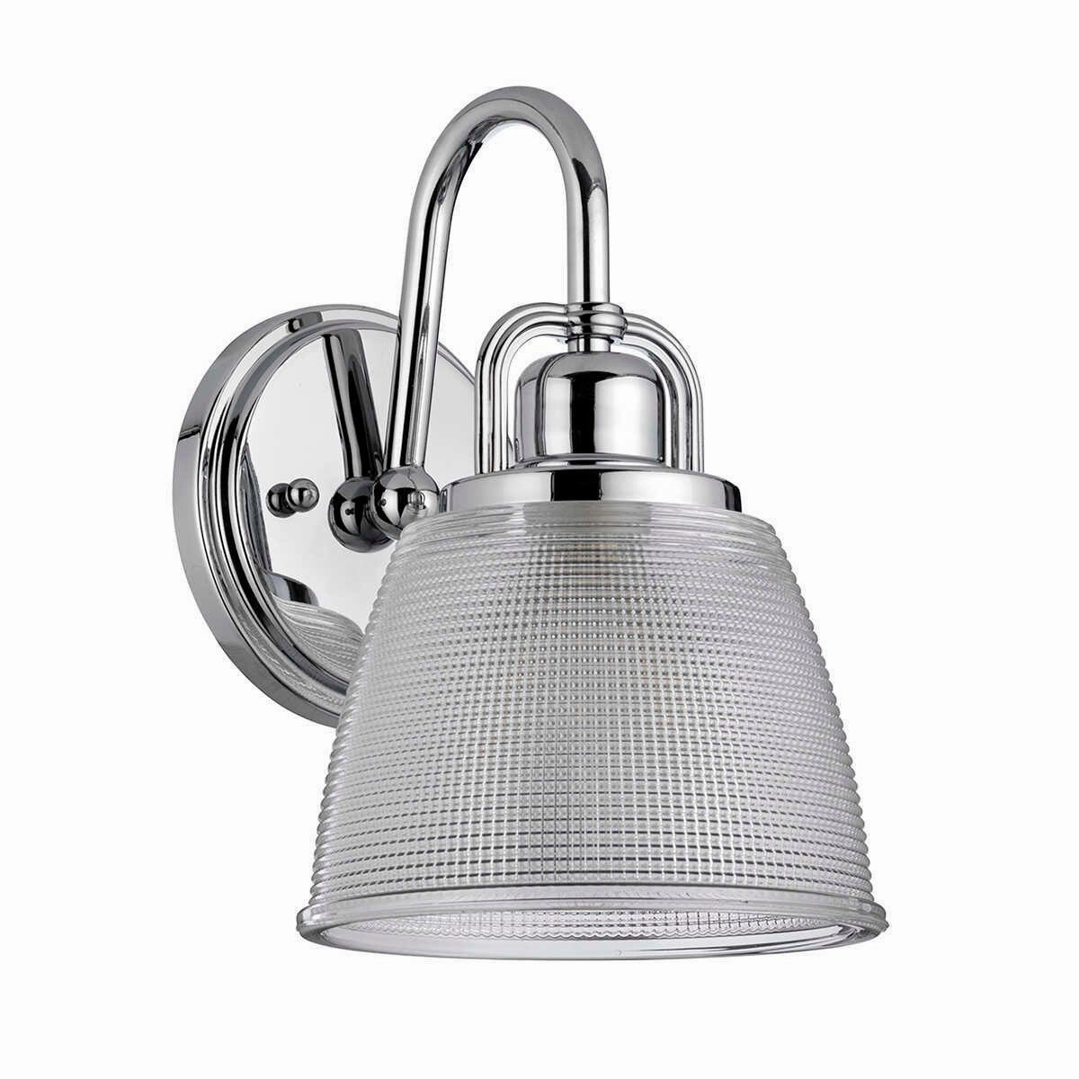 Quoizel Dublin 1 Light Polished Chrome Bathroom Wall Light