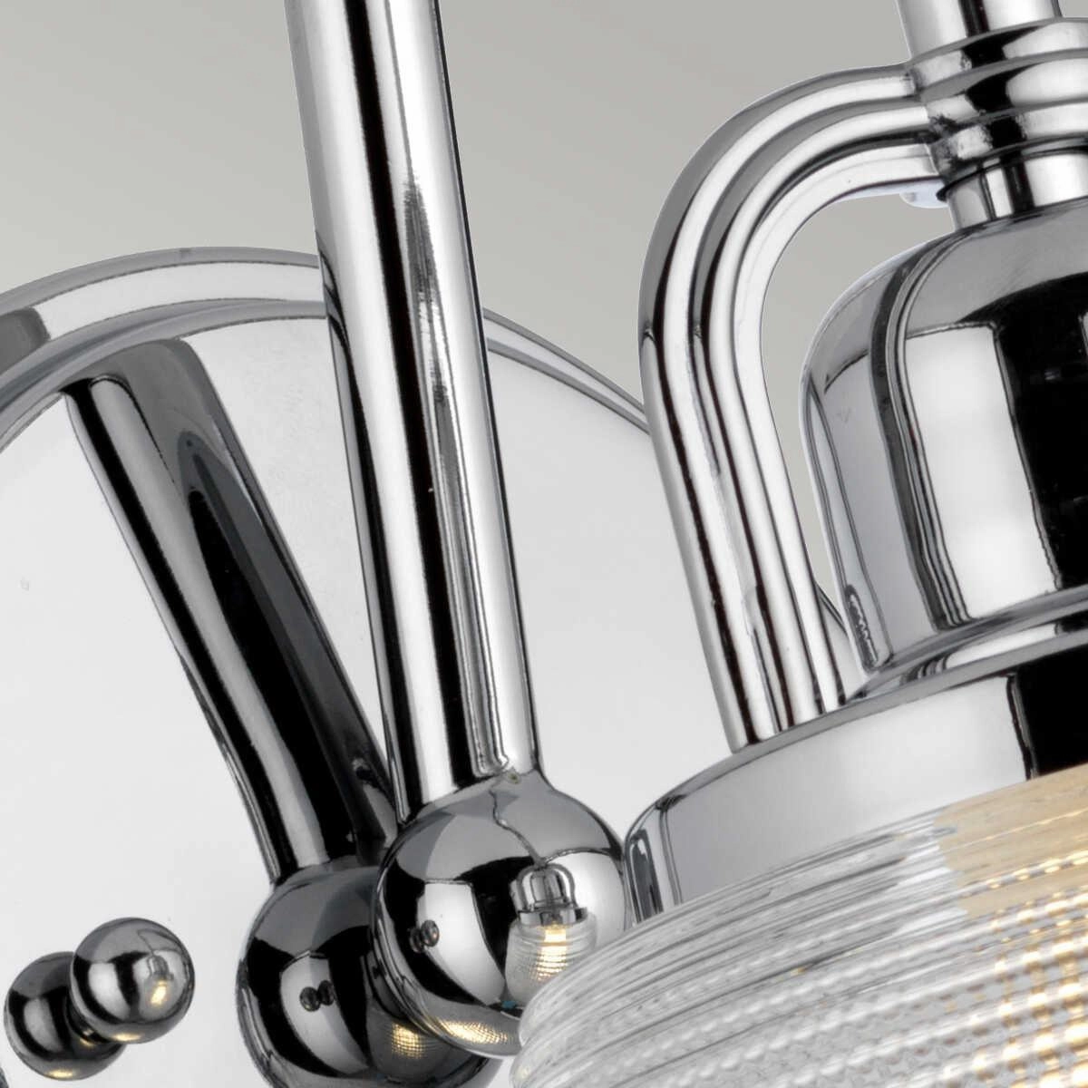 Quoizel Dublin 1 Light Polished Chrome Bathroom Wall Light
