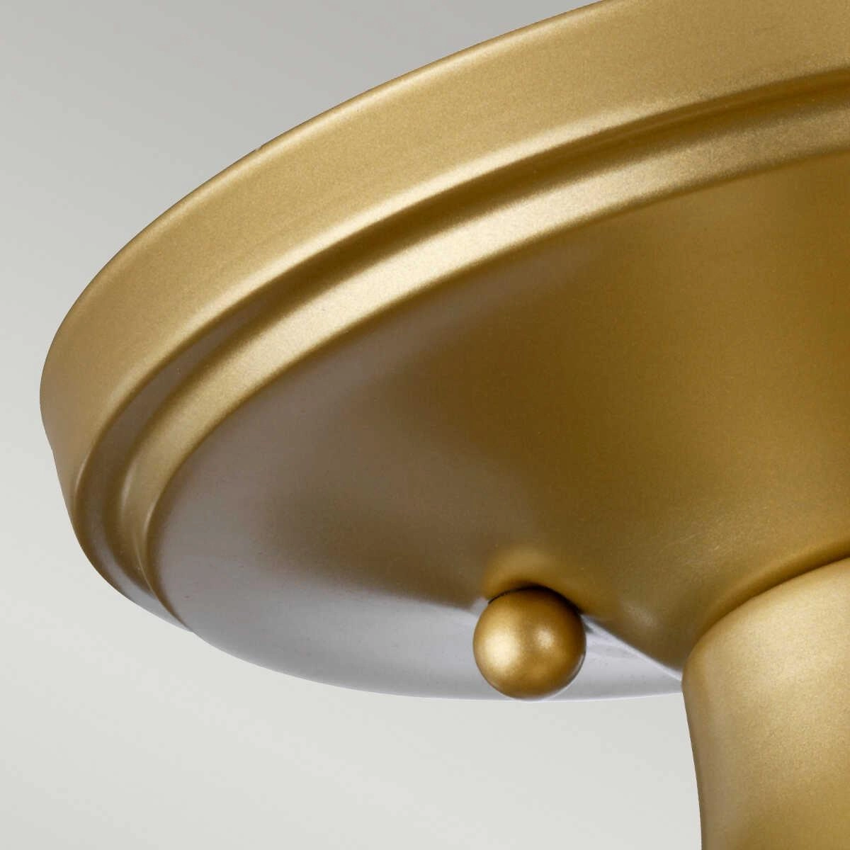 Quoizel Dublin 1 Light Semi-Flush - Painted Natural Brass