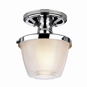 Quoizel Dublin Semi-Flush Polished Chrome Bathroom Light ambient ceiling fixture