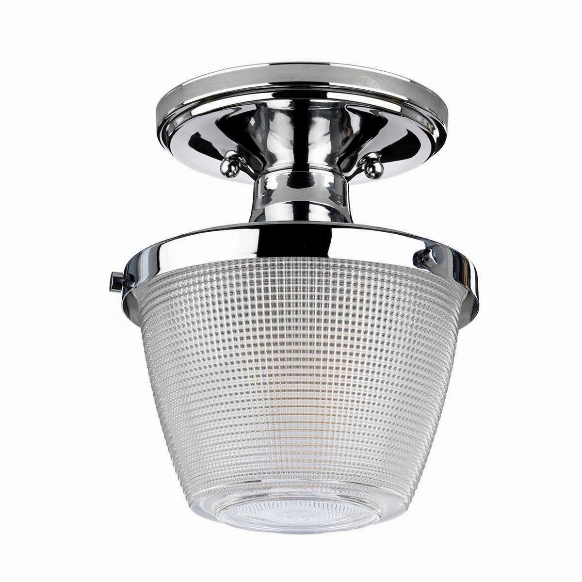 Quoizel Dublin Semi-Flush Polished Chrome Bathroom Light