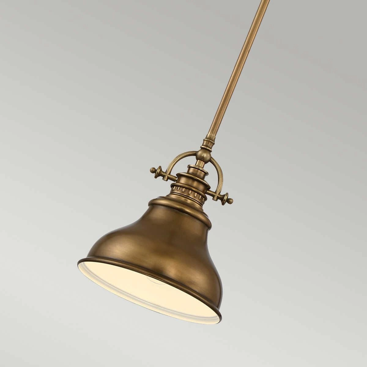 Quoizel Emery 1 Light Brass Mini Ceiling Pendant Light