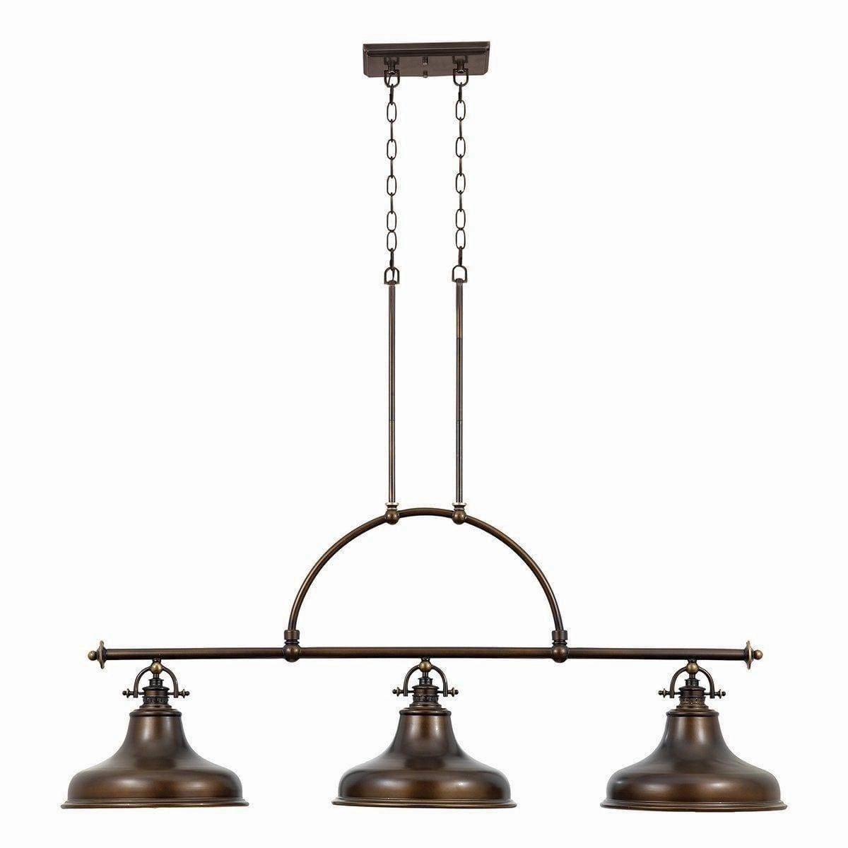 Quoizel Emery Bronze Island Ceiling Light white ceiling lamp