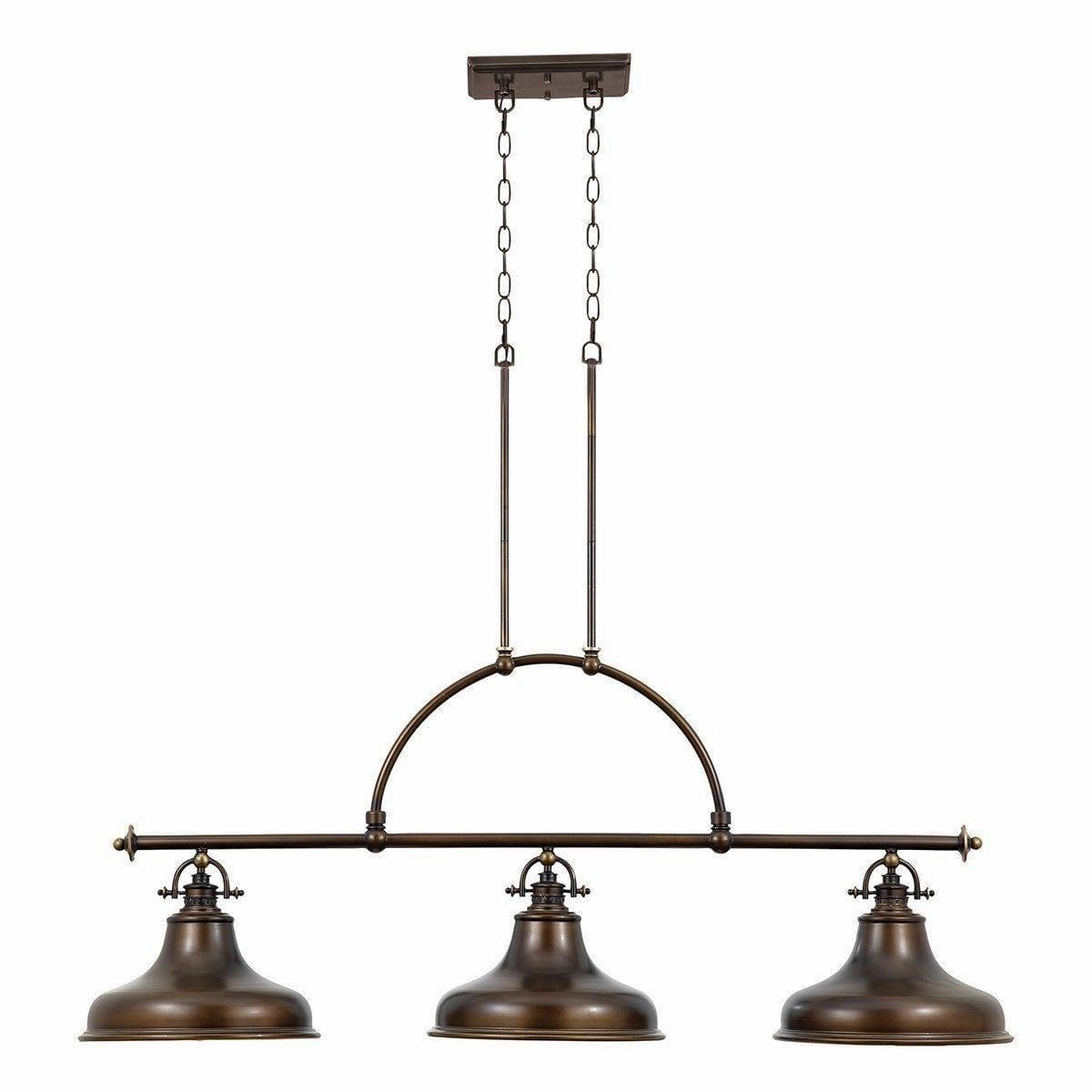 Quoizel Emery Bronze Island Ceiling Light ambient ceiling fixture