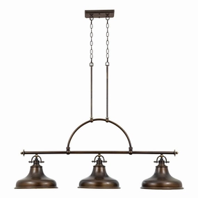 Quoizel Emery Bronze Island Ceiling Light white ceiling lamp