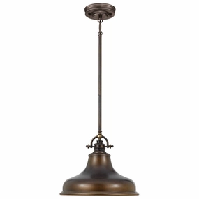 Quoizel Emery Medium Bronze Pendant Ceiling Light Elstead ambient ceiling fixture