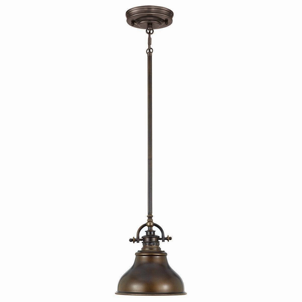 Quoizel Emery Mini Bronze Pendant Ceiling Light white ceiling lamp