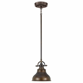 Quoizel Emery Mini Bronze Pendant Ceiling Light ambient ceiling fixture