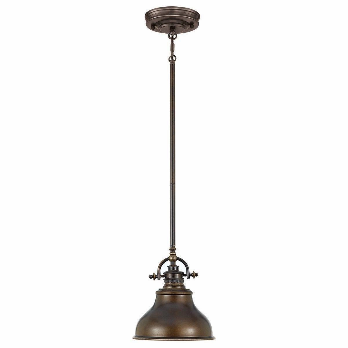 Quoizel Emery Mini Bronze Pendant Ceiling Light ambient ceiling fixture