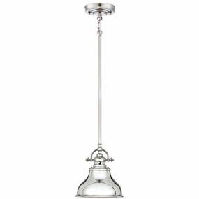 Quoizel Emery Mini Silver Pendant Ceiling Light ambient ceiling fixture