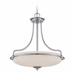 Quoizel Griffin Chrome 4 Light Ceiling Pendant white ceiling lamp
