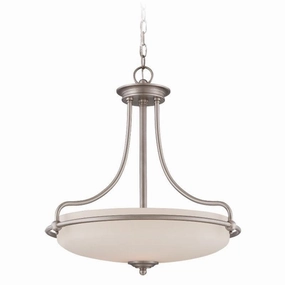 Quoizel Griffin Nickel 4 Light Pendant Ceiling Light white ceiling lamp