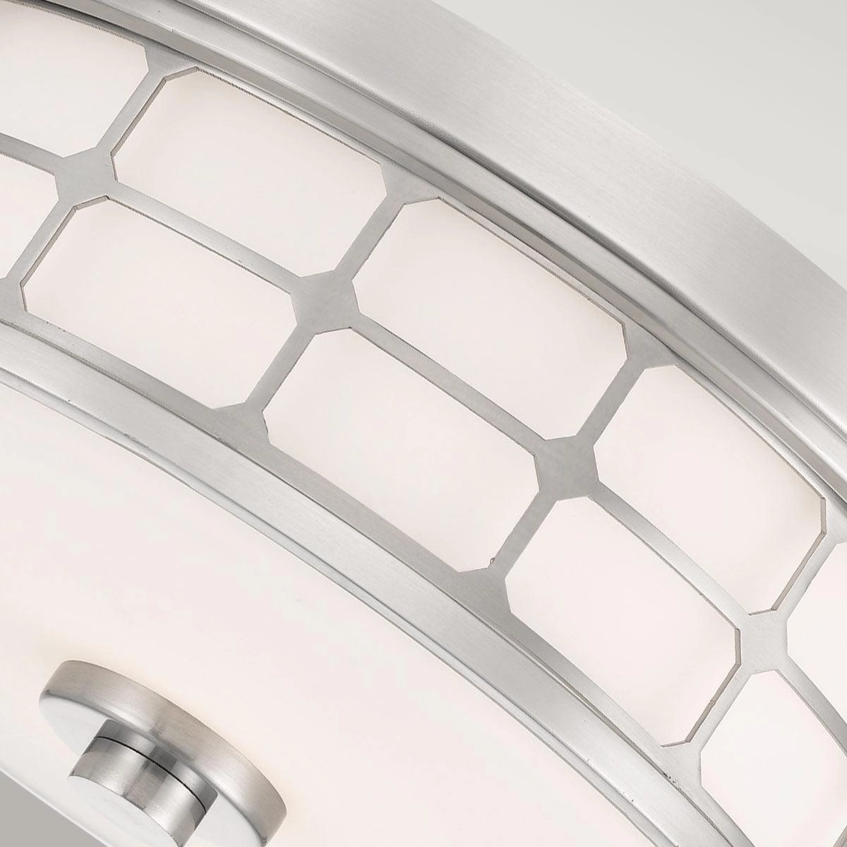 Quoizel Guardian 2 Light Flush Brushed Nickel Bathroom Light