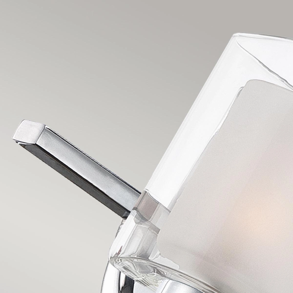 Quoizel Kolt 2 Light Chrome Wall Light - Glass Shades