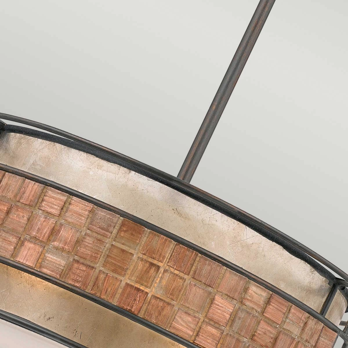 Quoizel Laguna Copper Mosaic Pendant Ceiling Light Damaged Box