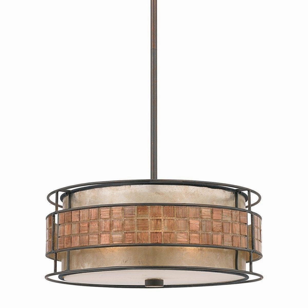 Quoizel Laguna Copper Mosaic Pendant Ceiling Light Damaged Box white ceiling lamp
