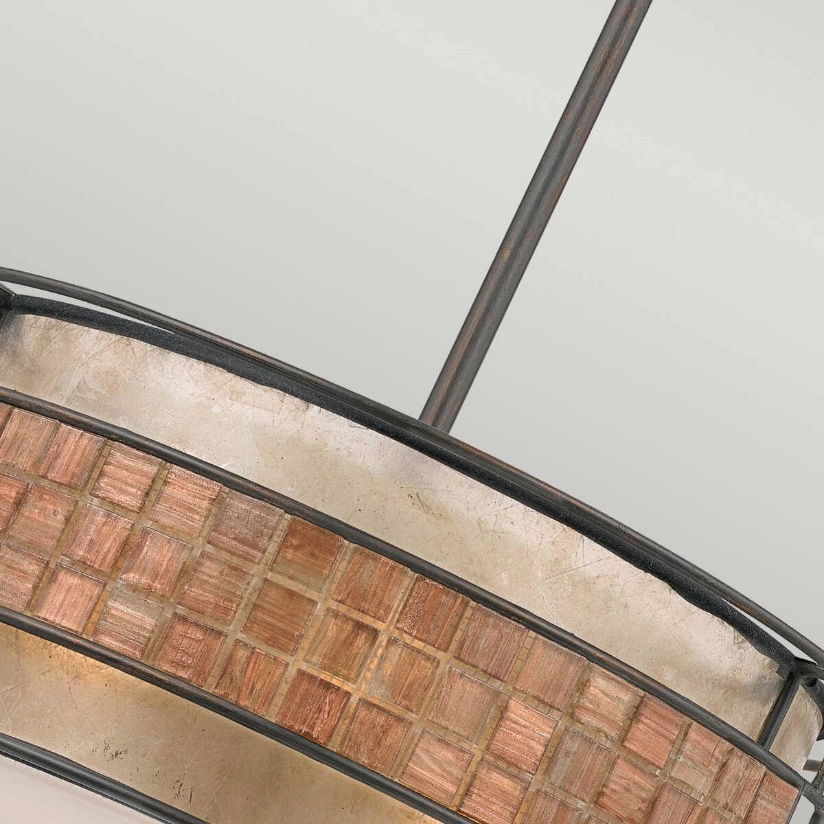 Quoizel Laguna Copper Mosaic Pendant Ceiling Light Damaged Box