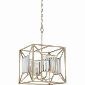 Quoizel Lakeside 4 Light Gold Ceiling Pendant soft glow ceiling light