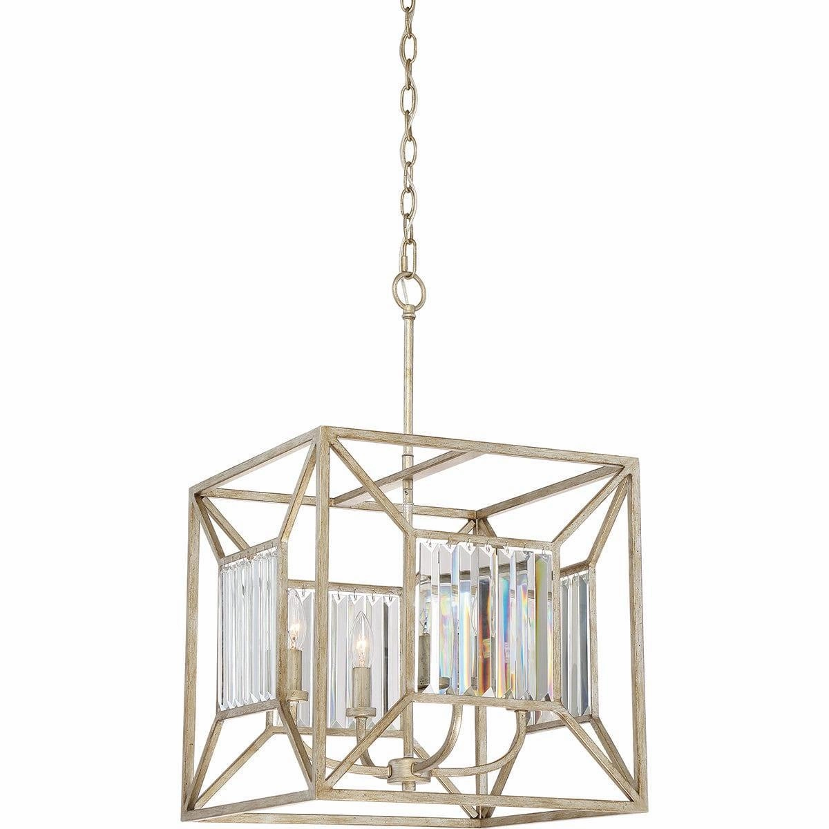 Quoizel Lakeside 4 Light Gold Ceiling Pendant soft glow ceiling light