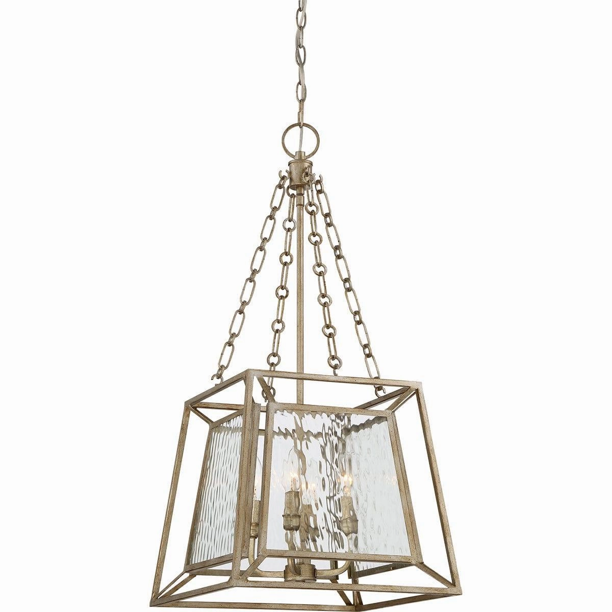 Quoizel Lakeside 4 Light Gold Pendant Ceiling Light soft glow ceiling light