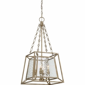 Quoizel Lakeside 4 Light Gold Pendant Ceiling Light soft glow ceiling light
