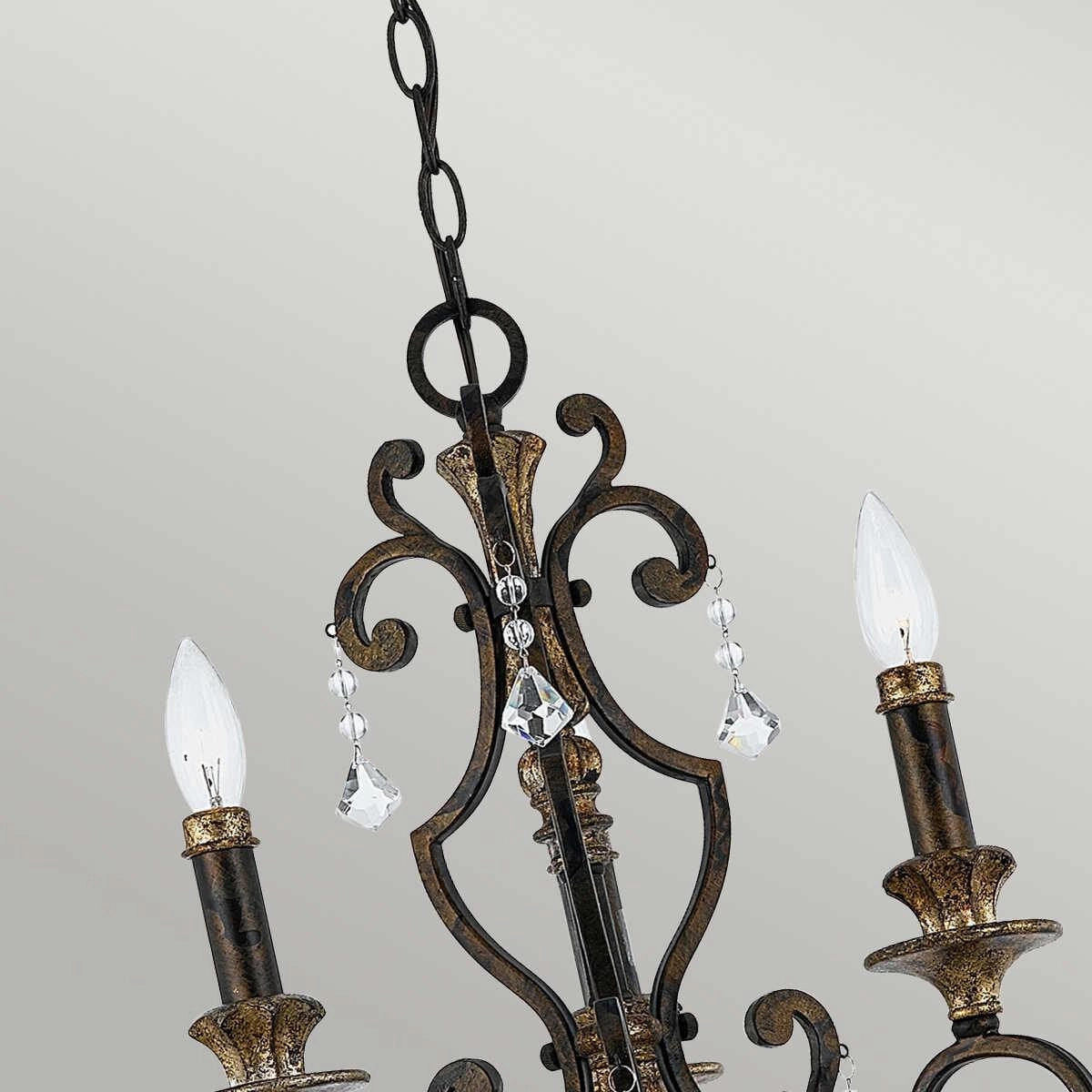 Quoizel Marquette 3 Light Gold Chandelier