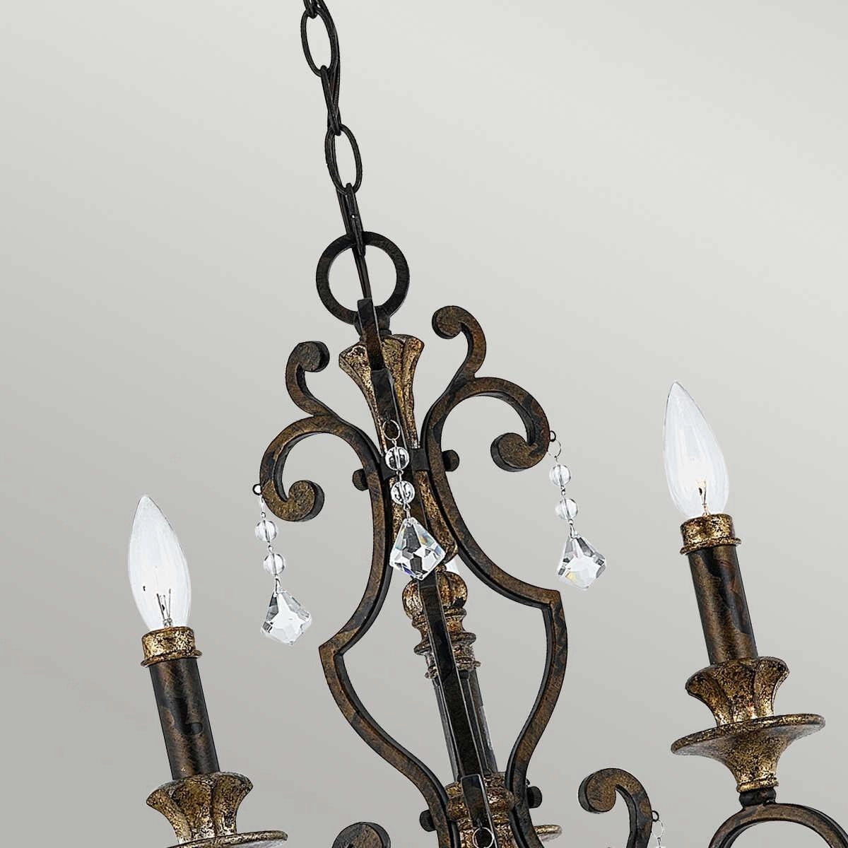 Quoizel Marquette 3 Light Gold Chandelier