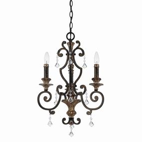 Quoizel Marquette 3 Light Gold Chandelier Damaged Box white ceiling lamp