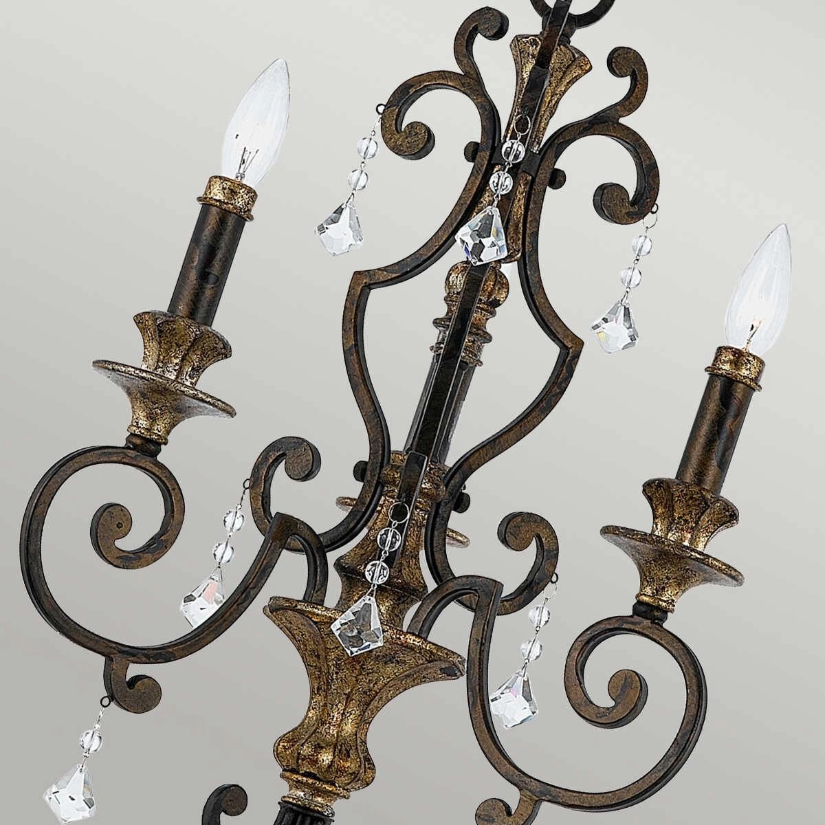 Quoizel Marquette 3 Light Gold Chandelier