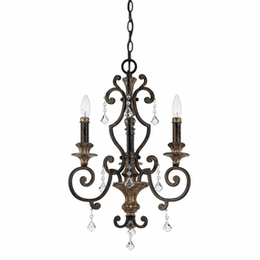 Quoizel Marquette 3 Light Gold Chandelier white ceiling lamp