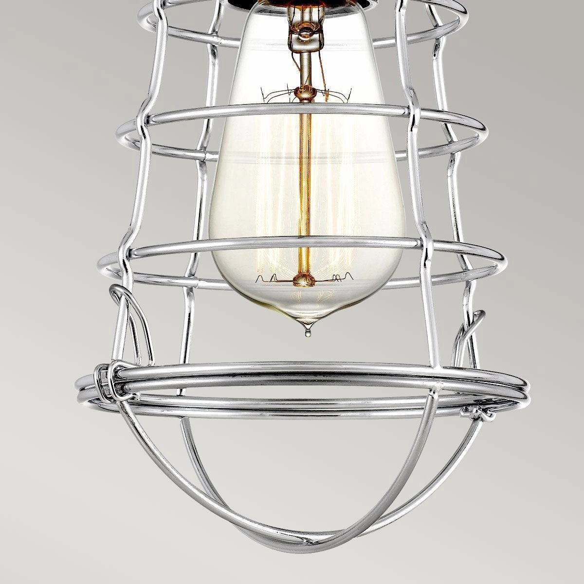 Quoizel Mixon 1 Light Chrome Semi-flush Mount
