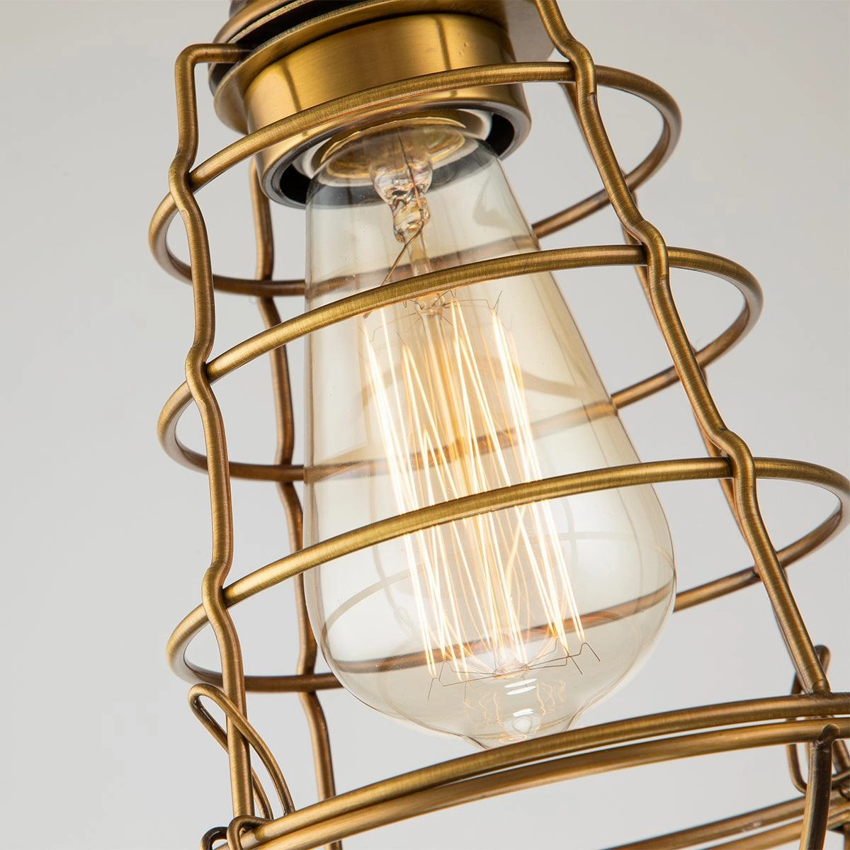 Quoizel Mixon 1 Light Weathered Brass Semi-flush Mount