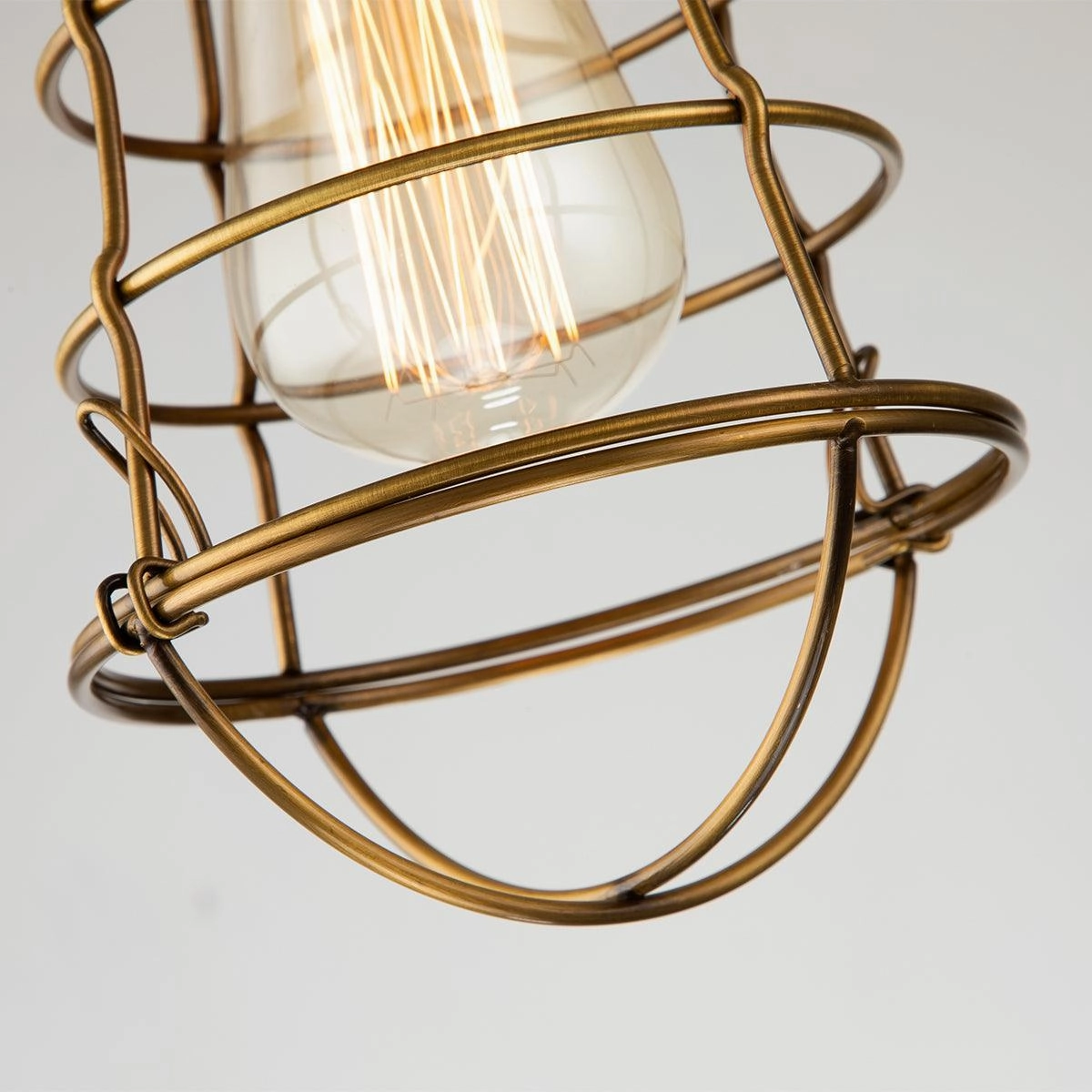 Quoizel Mixon 1 Light Weathered Brass Semi-flush Mount
