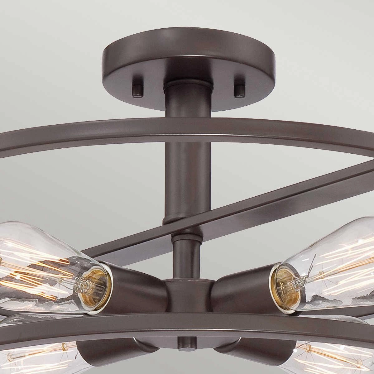 Quoizel New Harbor & Marine Island Bronze Semi-Flush