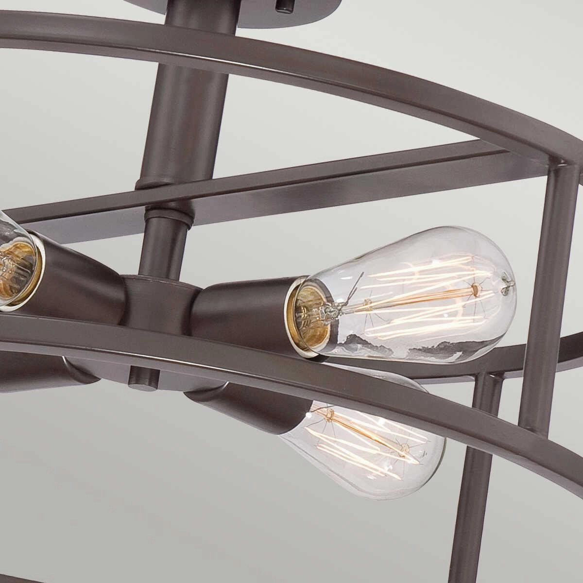 Quoizel New Harbor & Marine Island Bronze Semi-Flush