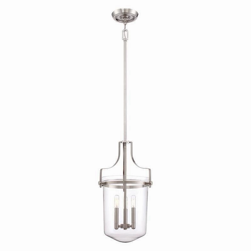 Quoizel Penn Station Nickel Ceiling Pendant Light ambient ceiling fixture