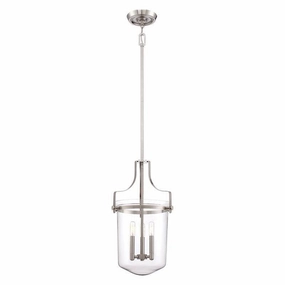 Quoizel Penn Station Nickel Ceiling Pendant Light ambient ceiling fixture