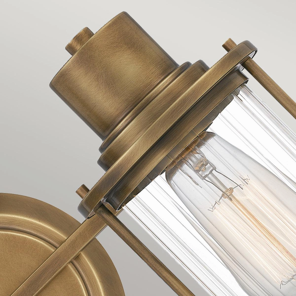 Quoizel Riggs 2 Light Brass Bathroom Wall Light