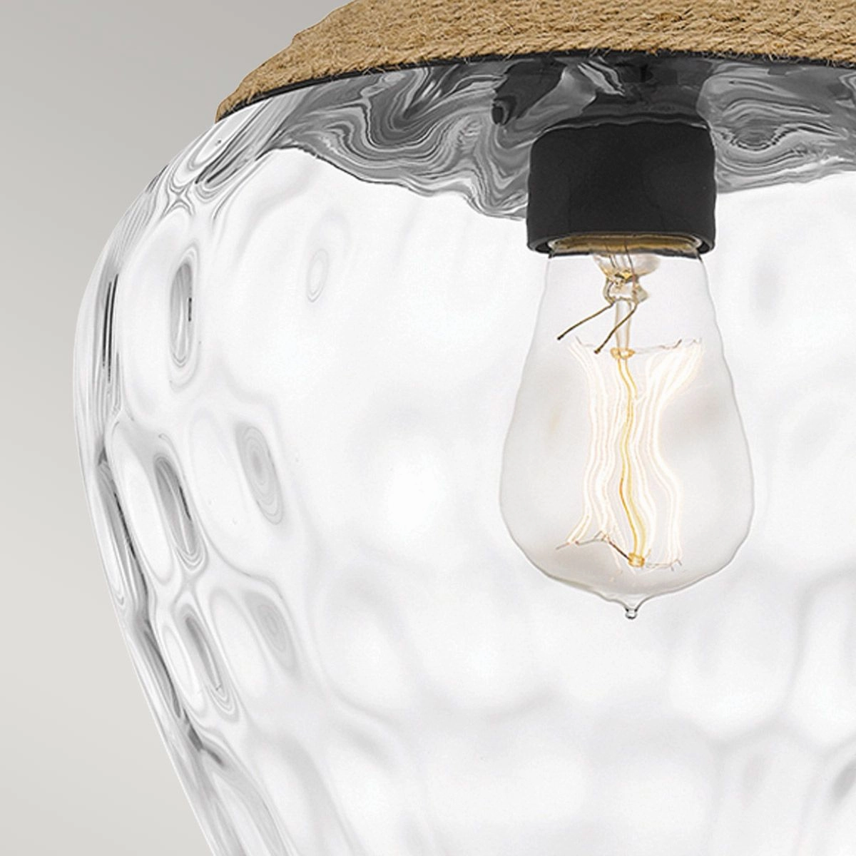 Quoizel Royer Back and Rope Ceiling Pendant Light