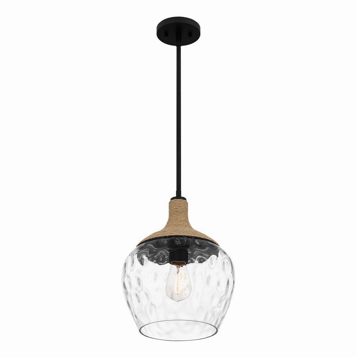 Quoizel Royer Back and Rope Ceiling Pendant Light